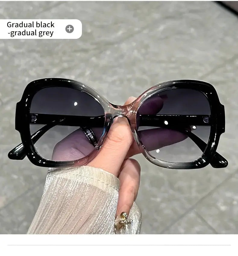 Y2K Oversized Sunglasses – Fashion Sunglasses with Green Jelly Frame & Anti-Reflective Lenses by Adornity