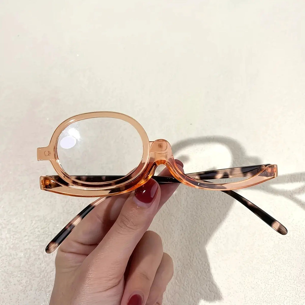 Magnifying Makeup Reading Glasses Rotating Lens Cosmetic Make Up Presbyopic Eye Glasses Readers +1.0 To +4.0 by Adornity