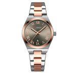 Women Stainless Steel Watch - Waterproof Analog Bracelet With Date Display by Adornity