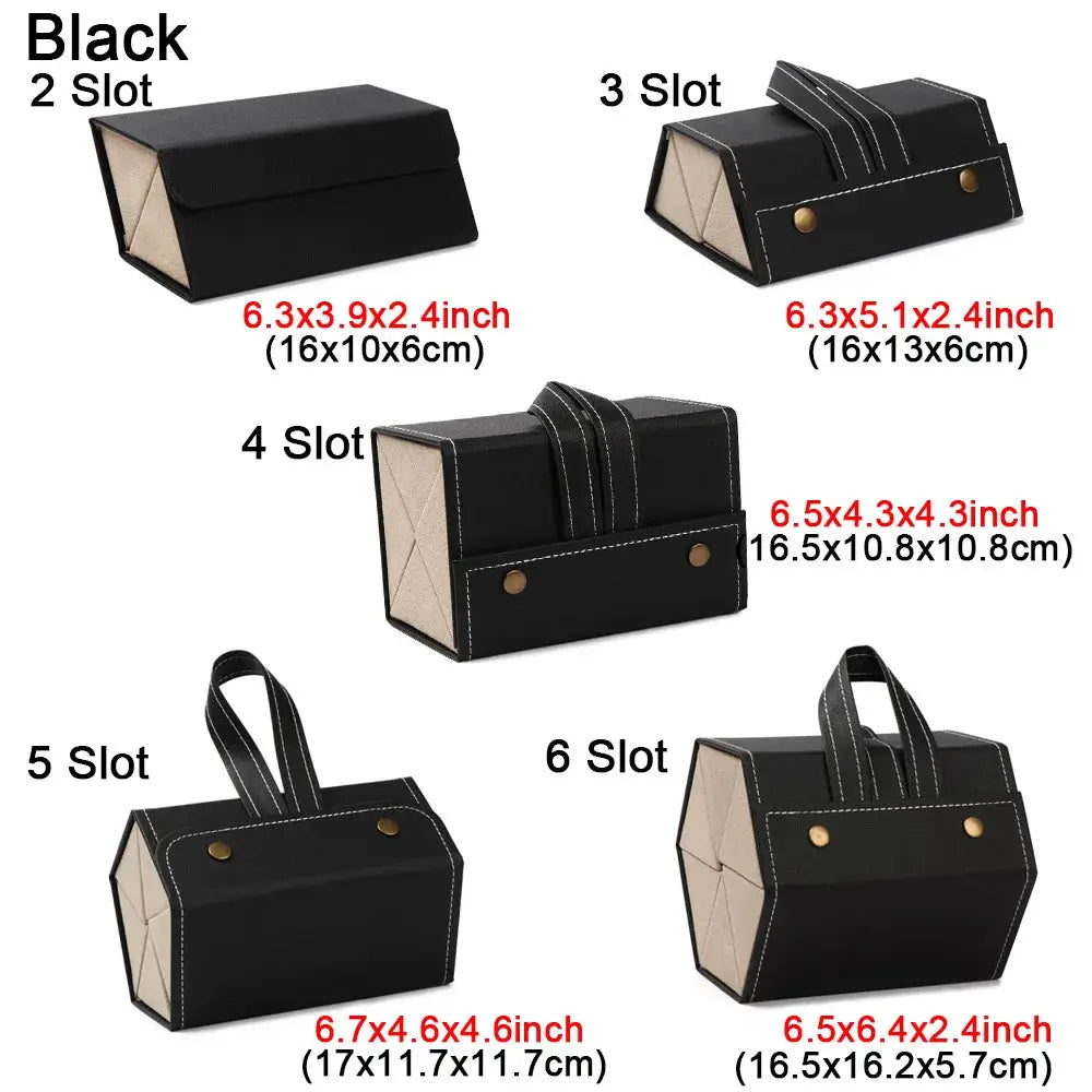 Fashion PU Leather Glasses Organizer Portable Multi-slot Folding Eyeglasses Holder Travel Storage Box Display Sunglasses Case by Hegichi