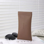KLASSNUM Luxury Leather Reading Glasses Bags Woman MEn Portable Protective Travel Sunglasses Case Fashion Eyewear Protector by Hegichi