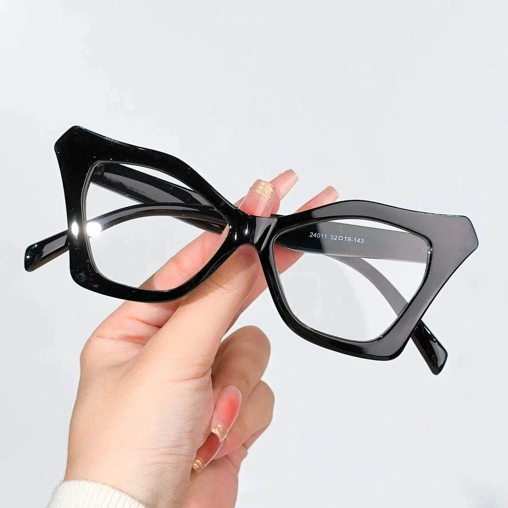 Cat Eye Reading Glasses – Retro Floral Color Block Readers for Women & Men +1.0 to +4.0 by Adornity