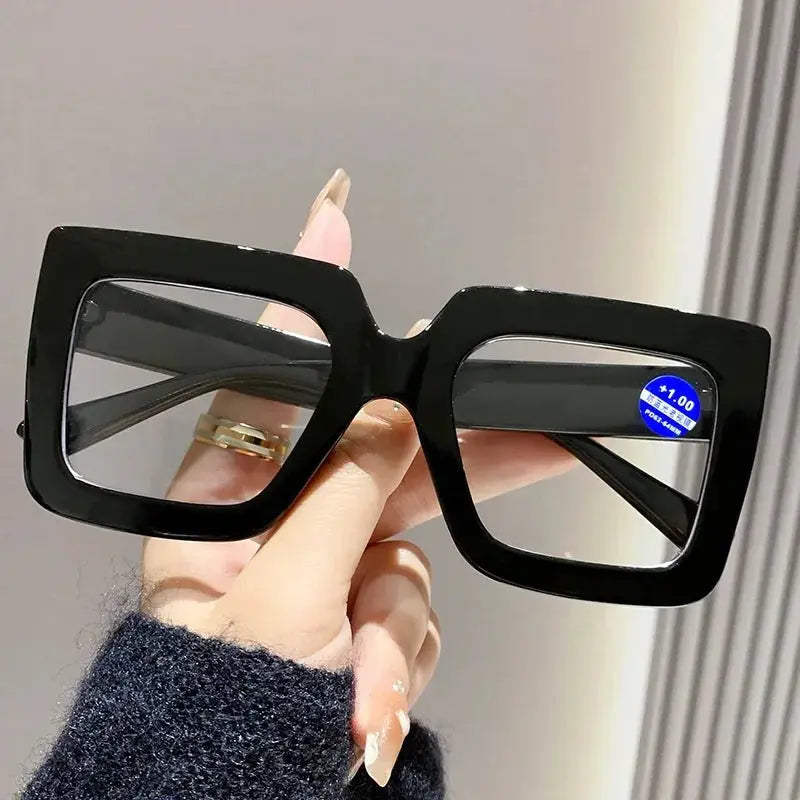 Geometric Square Reading Glasses – Retro Frame by Adornity