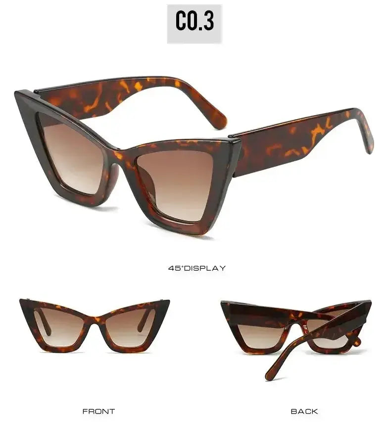 Oversized Cat-Eye Sunglasses – Vintage Frame by Adornity