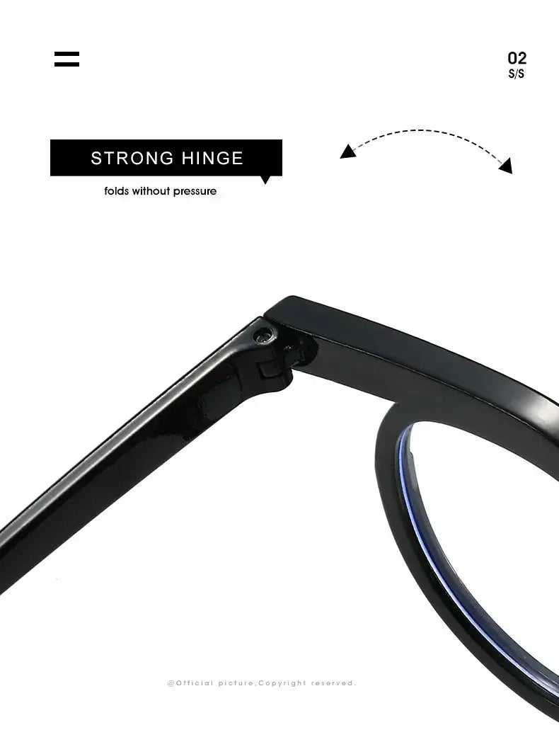 Round Transparent Blue Light Glasses – Minimal Frame by Adornity