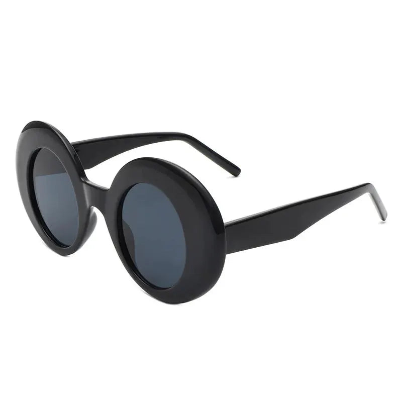 New Vintage Round Sunglasses Women Men Brand Circular Sun Glasses Female Oval Eyewear Sunglasses for Male Female Eyeglasses by Hegichi