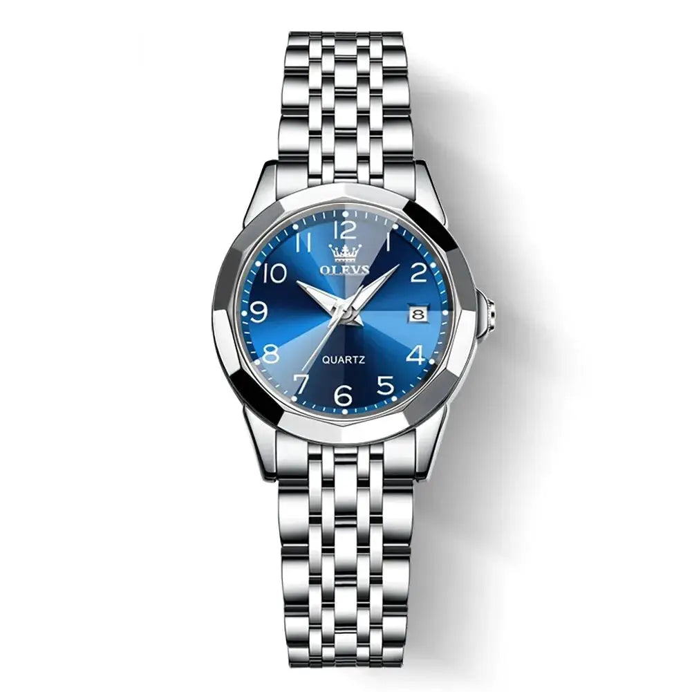 Stainless Steel Watch – Digital Dial Calendar by Adornity