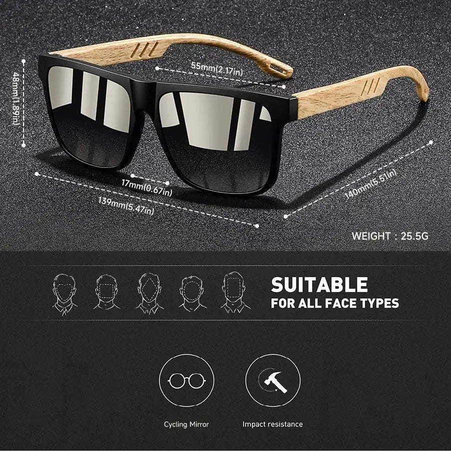 Fashion Vintage Square Colorful Square Frame Sunglasses Men Women Fishing Driving Fashion Brand Designer Lightweight Sun Glasses by Hegichi