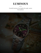 Women Stainless Steel Watch - Waterproof Analog Bracelet With Date Display by Adornity