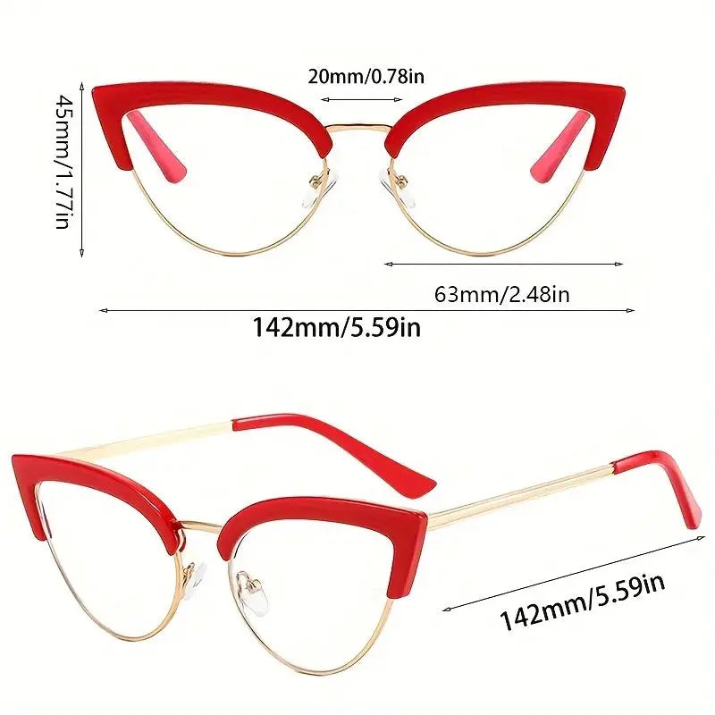 Korean Style Cat Eye Glasses – Blue Light Filter by Adornity