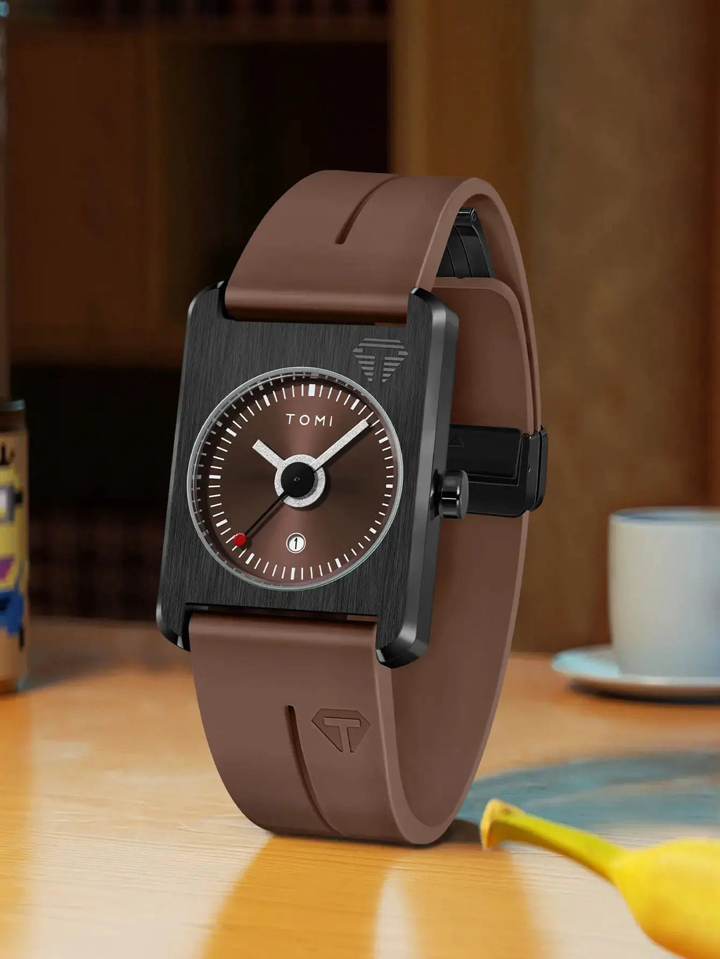 Men's fashion watches quartz watches square small dial wrist watches magnetic buckle watches simple leisure watches by Adornity