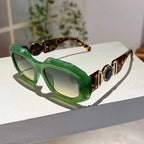 Oversized Rectangle Sunglasses – Vintage Frame by Adornity