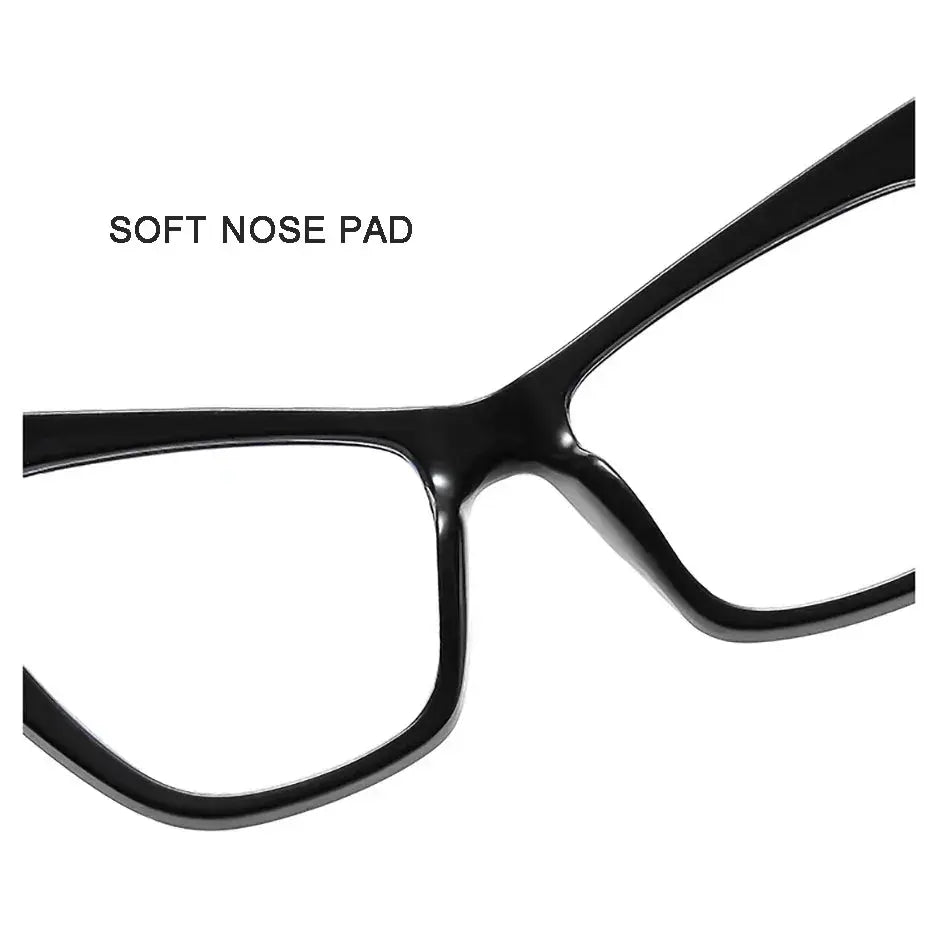 Oversized Cat Eye Glasses – Two-Tone Blue Light by Adornity