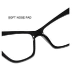 Oversized Cat Eye Glasses – Two-Tone Blue Light by Adornity