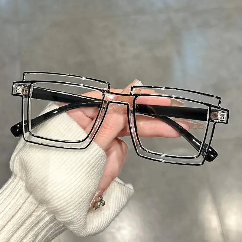 Anime Cosplay Glasses - Square Frame Clear Lens Candy Color Eyewear For Men & Women by Adornity