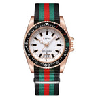 New fashionable men's nylon strap calendar watch, luxurious and simple business men's and women's night light quartz watch by Adornity