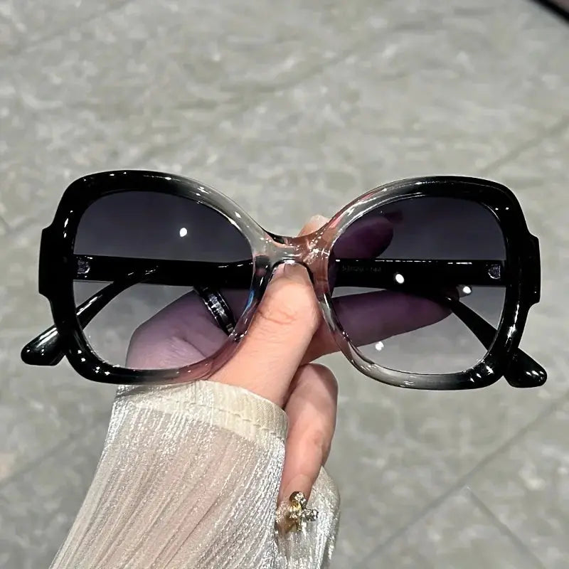Y2K Oversized Sunglasses – Fashion Sunglasses with Green Jelly Frame & Anti-Reflective Lenses by Adornity