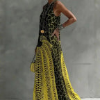 Women's Fashion Abstract Printed Round-Neck Maxi Dresses 2026 New Sleeveless Loose Casual Vacation Party Long Dress Sundress by Adornity