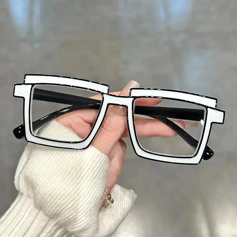 Anime Cosplay Glasses - Square Frame Clear Lens Candy Color Eyewear For Men & Women by Adornity