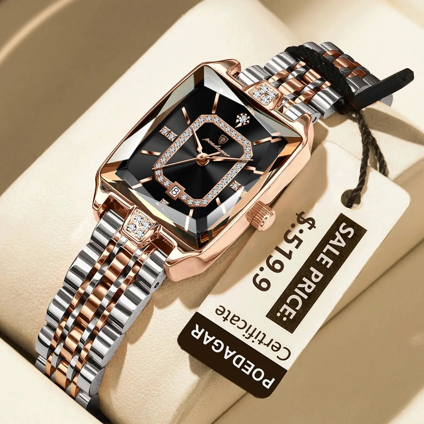 Elegant Everyday Watch – Stainless Steel Dial by Adornity
