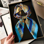 Silk Plaid Scarf – Timeless 70x70 Wrap by Adornity