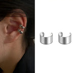 2026 Punk Gothic Silver Color Skeleton Spike Ear Clip for Women Men Hip Hop Metal Thorn Without Piercing Ear Cuff Jewelry Gift by Adornity