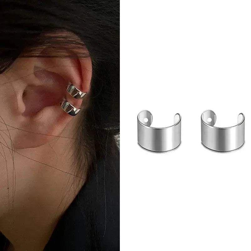 2026 Punk Gothic Silver Color Skeleton Spike Ear Clip for Women Men Hip Hop Metal Thorn Without Piercing Ear Cuff Jewelry Gift by Adornity
