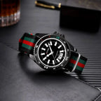 New fashionable men's nylon strap calendar watch, luxurious and simple business men's and women's night light quartz watch by Adornity