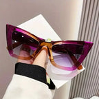 Oversized Cat-Eye Sunglasses – Vintage Frame by Adornity