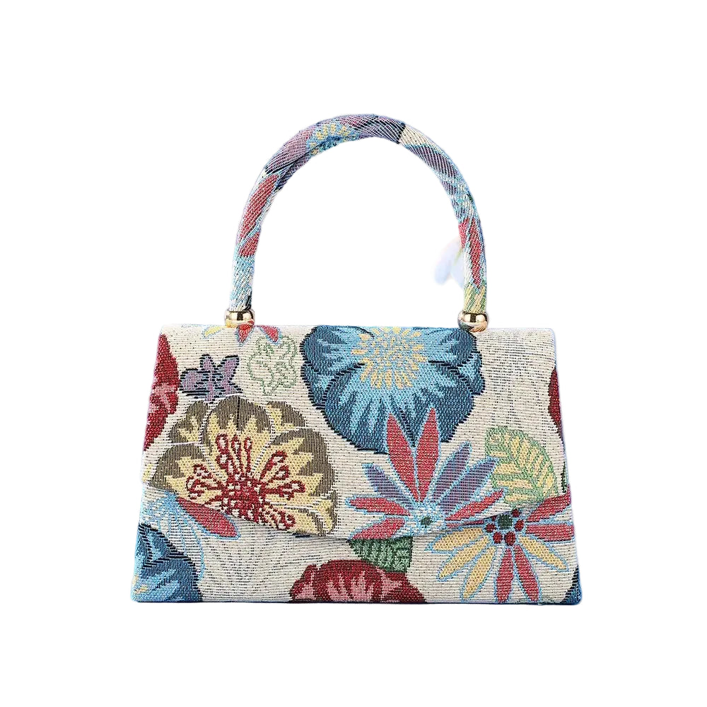 New trend flower decoration dinner bag fashion lady handbag celebrity travel storage bag wedding party evening dress gift bag by Hegichi