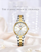 Classic Stainless Steel Watch – Quartz Luminous by Adornity