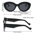 Oversized Sunglasses – Bold Cat-Eye Frame by Adornity