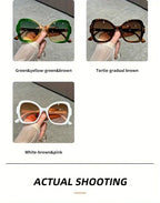 Y2K Oversized Sunglasses – Fashion Sunglasses with Green Jelly Frame & Anti-Reflective Lenses by Adornity