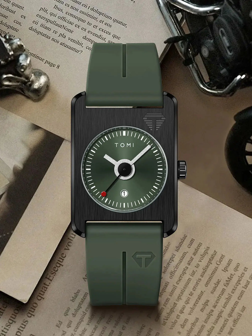 Men's fashion watches quartz watches square small dial wrist watches magnetic buckle watches simple leisure watches by Adornity