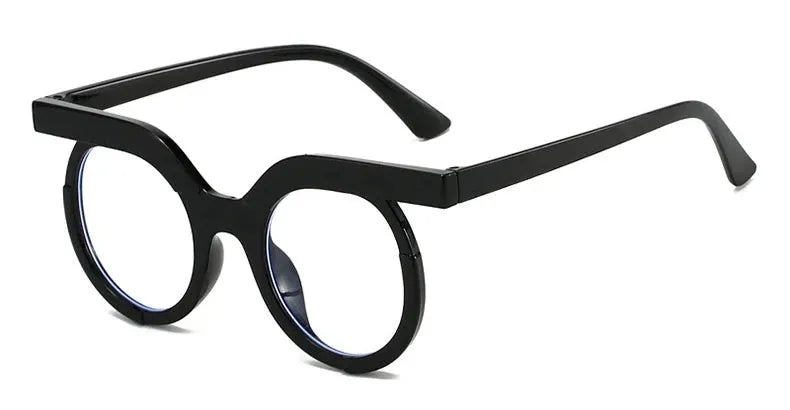 Round Transparent Blue Light Glasses – Minimal Frame by Adornity