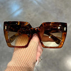 Chic Square Frame Sunglasses – Gradient Lenses UV400 by Adornity