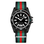 New fashionable men's nylon strap calendar watch, luxurious and simple business men's and women's night light quartz watch by Adornity