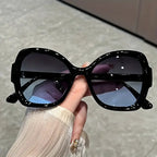 Y2K Oversized Sunglasses – Fashion Sunglasses with Green Jelly Frame & Anti-Reflective Lenses by Adornity