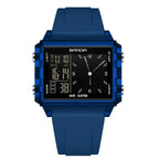 SANDA Luxury Brand Digital Watch for Men Women Square Dial Sport Waterproof Watches Man LED Pointer Display Relogios Masculino by Adornity