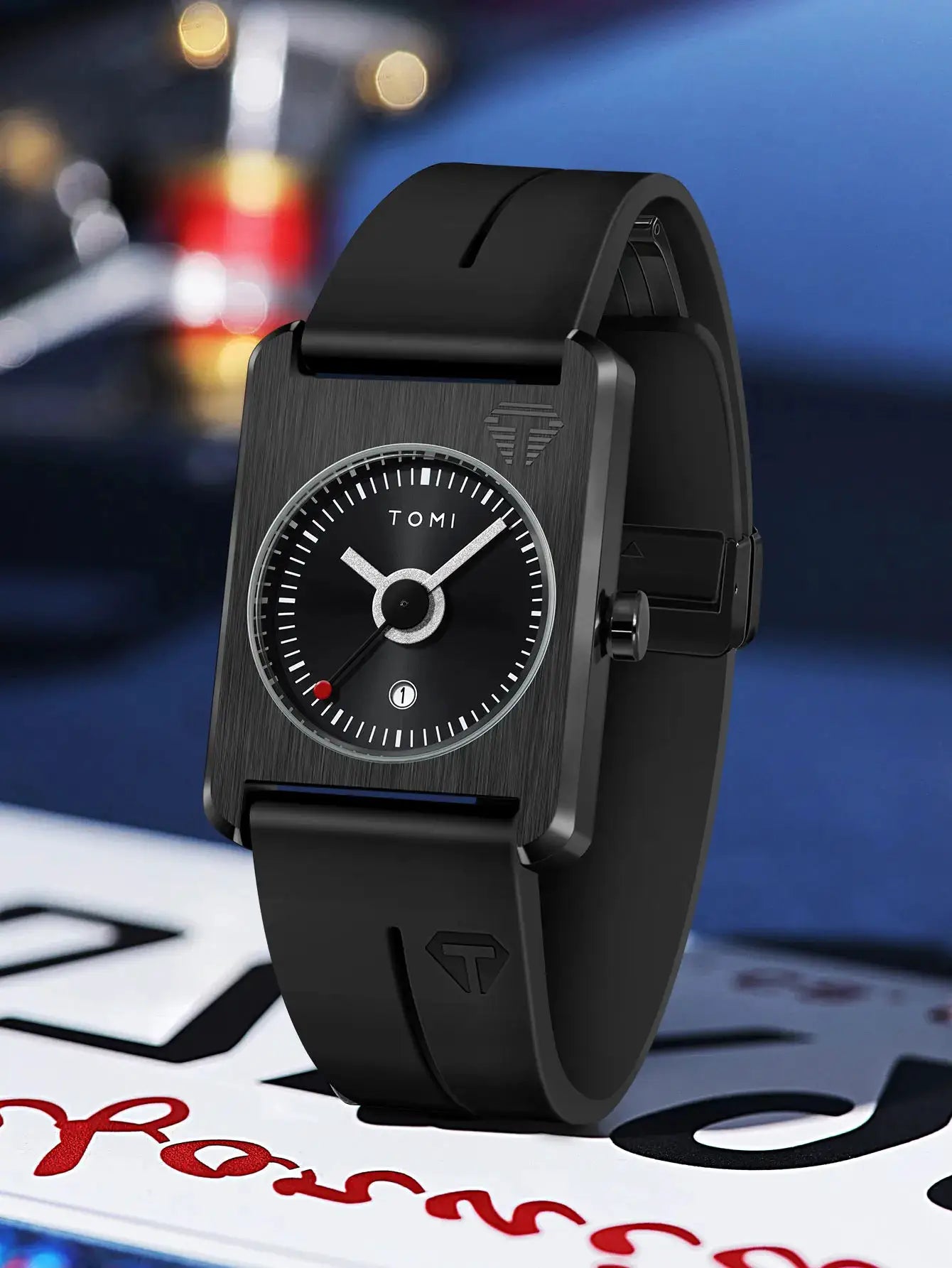Men's fashion watches quartz watches square small dial wrist watches magnetic buckle watches simple leisure watches by Adornity