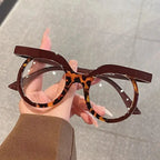 Round Transparent Blue Light Glasses – Minimal Frame by Adornity