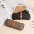 KLASSNUM Luxury Leather Reading Glasses Bags Woman MEn Portable Protective Travel Sunglasses Case Fashion Eyewear Protector by Hegichi