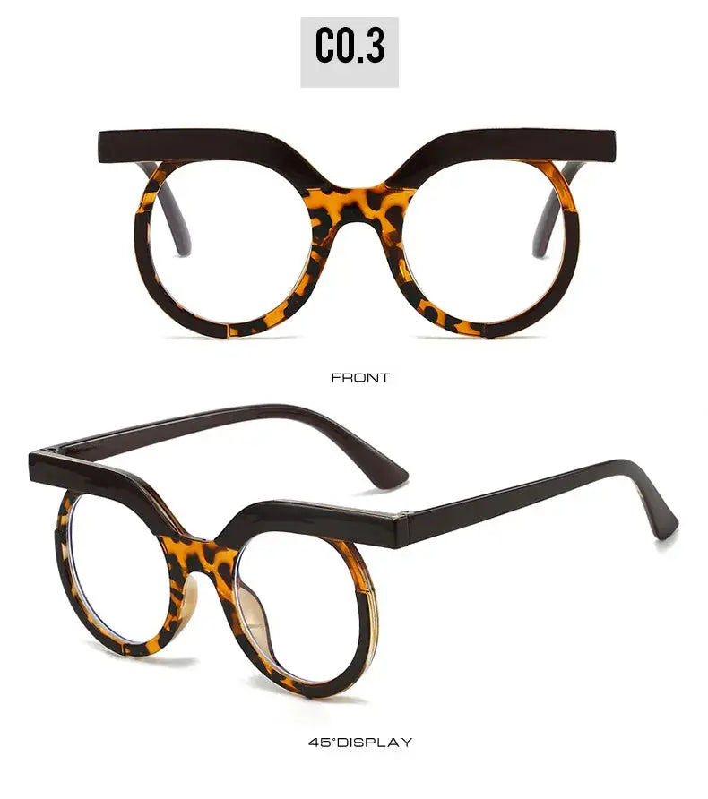 Round Transparent Blue Light Glasses – Minimal Frame by Adornity
