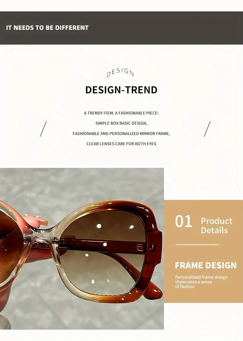 Y2K Oversized Sunglasses – Fashion Sunglasses with Green Jelly Frame & Anti-Reflective Lenses by Adornity