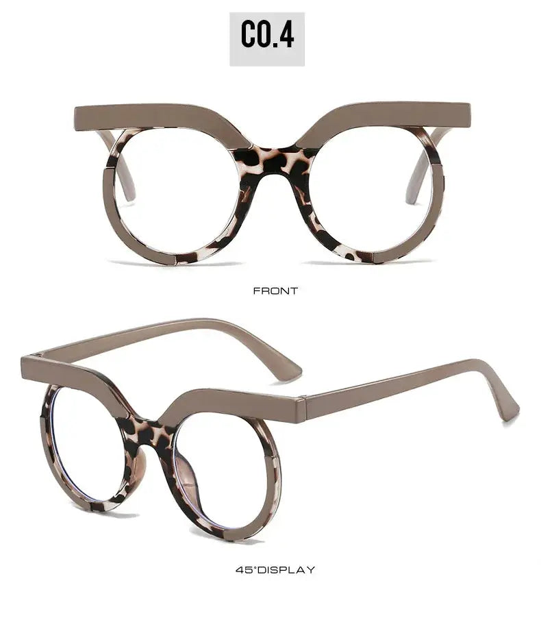 Round Transparent Blue Light Glasses – Minimal Frame by Adornity