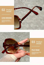 Y2K Oversized Sunglasses – Fashion Sunglasses with Green Jelly Frame & Anti-Reflective Lenses by Adornity