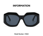 Oversized Rectangle Sunglasses – Vintage Frame by Adornity