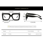 Geometric Square Reading Glasses – Retro Frame by Adornity