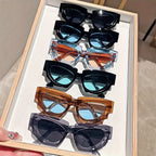 Glam Cat Eye Sunglasses – Thick Frame Gradient UV400 by Adornity