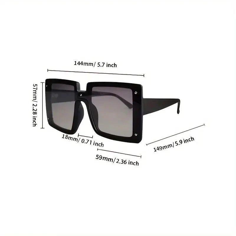 Cat-Eye Sunglasses – Bold Oversized Frame by Adornity